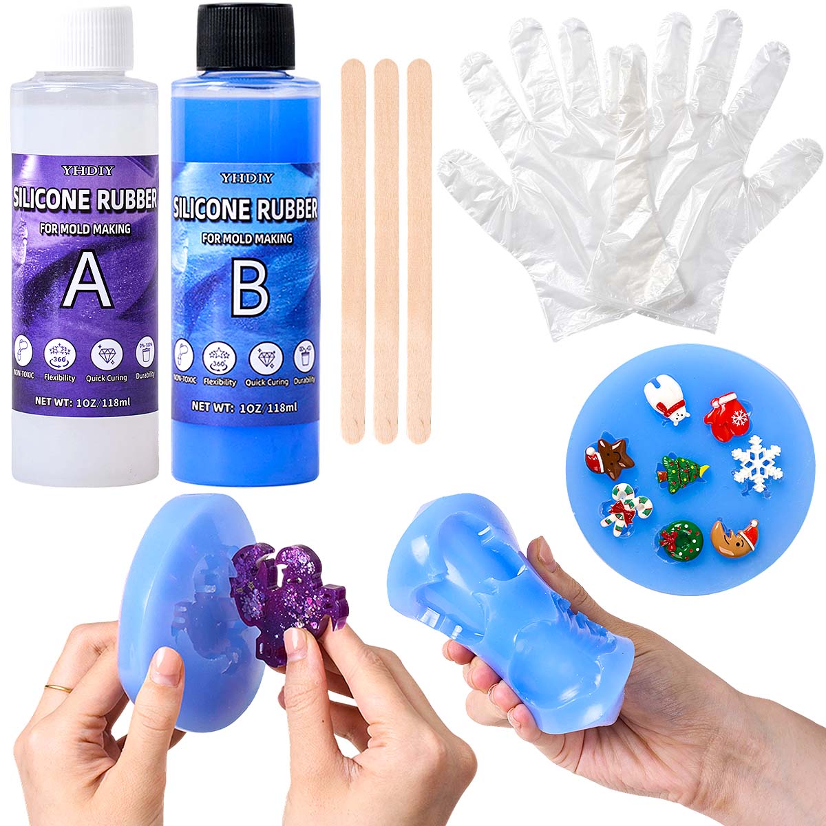Soap Making Name - 118ml/296ml Silicone Mold Making Kit for