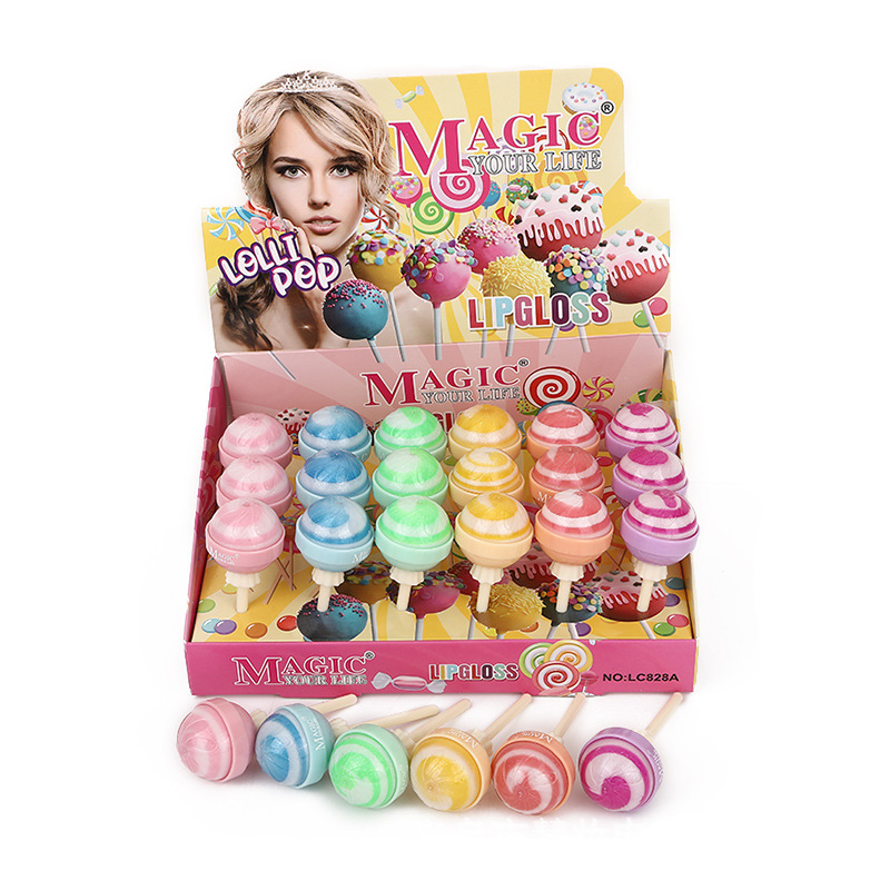 Shea Butter Raw - Wholesale 24pcs Lollipop Lip Balm Fruit