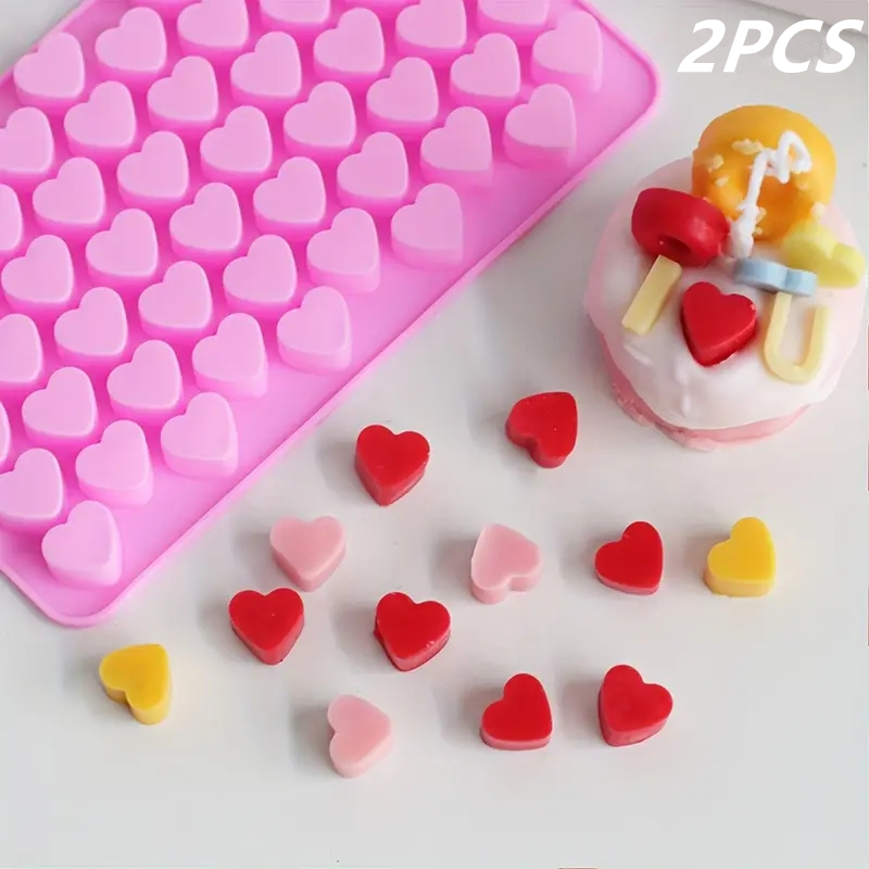 Soap Making Name - 55 Mini Heart Shapes Silicone Soap