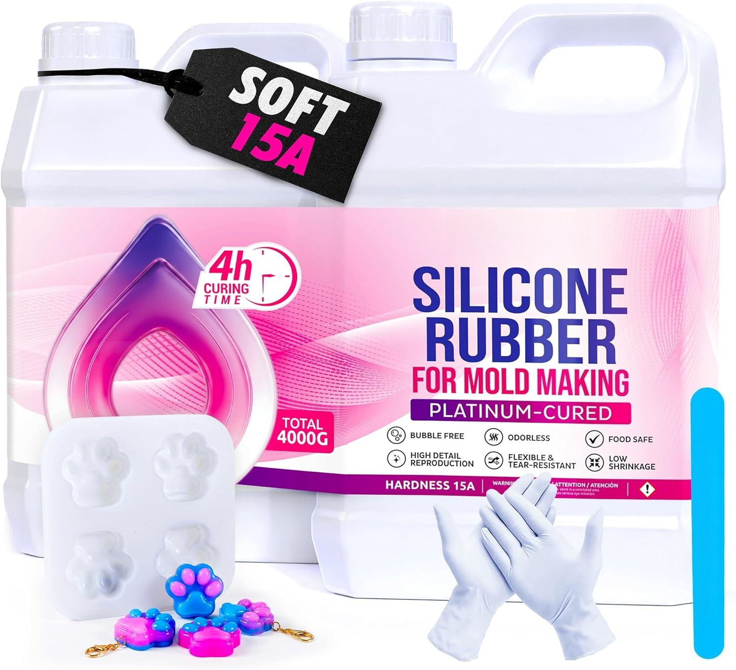 Soap Making Ratios - Silicone Mold Making Kit 1 Gallon/8.8