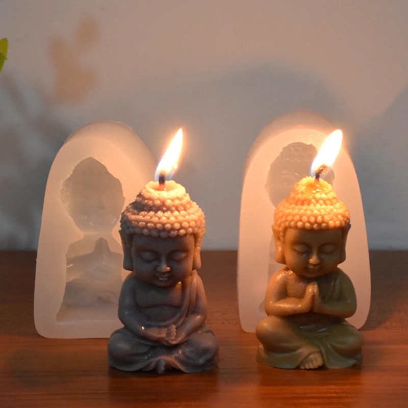 3D Buddha Silicone Candle Mold - Soap Making Process 评论和价格