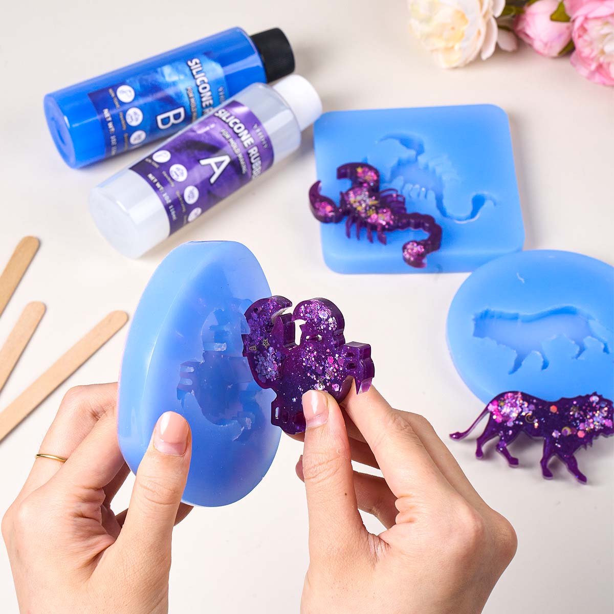 118ml/296ml Silicone Mold Maki - Soap Making Name 评论和价格