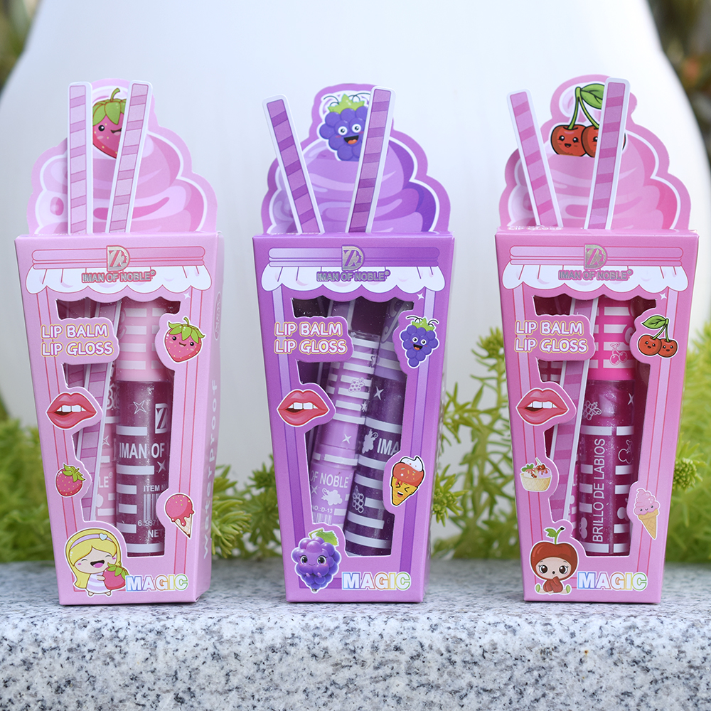 Cute Ice Cream Shiny Lip Gloss - Shea Butter Raw 评论和价格