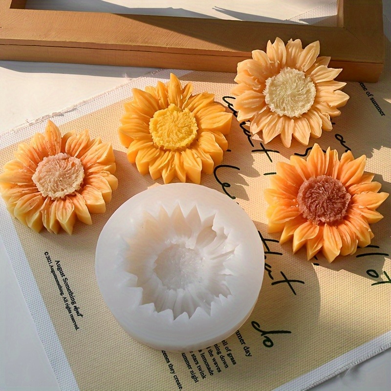 Vibrant 3D Sunflower Silicone  - Soap Making Name 评论和价格