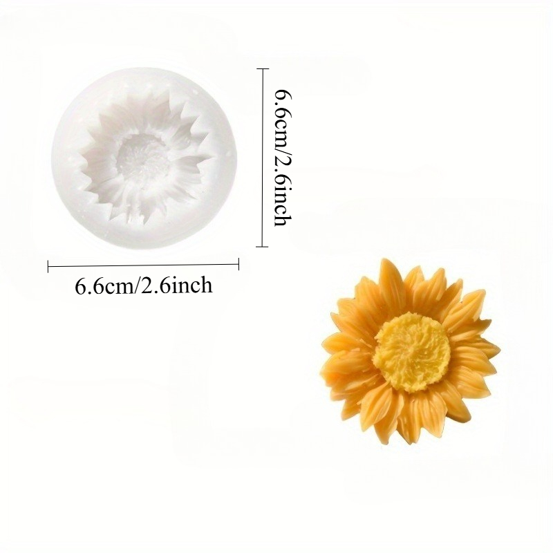 Vibrant 3D Sunflower Silicone  - Soap Making Name 评论和价格