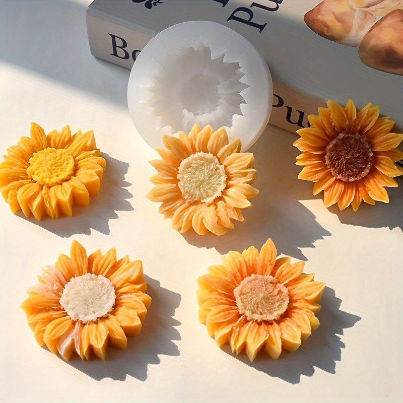 Vibrant 3D Sunflower Silicone  - Soap Making Name 评论和价格