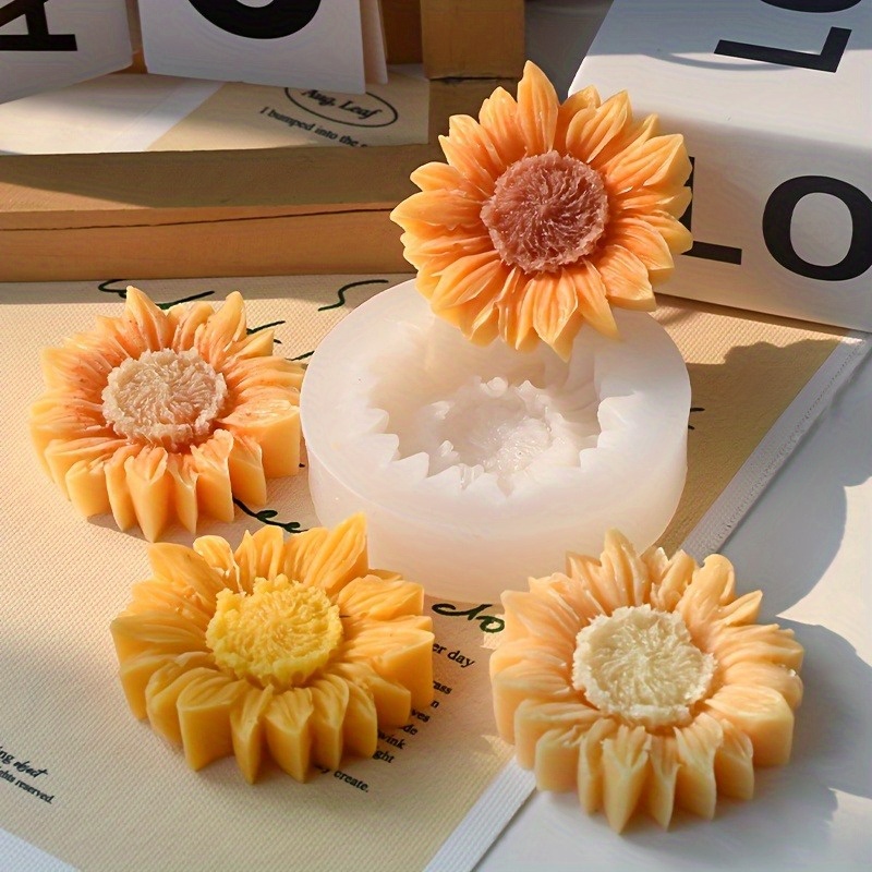 Vibrant 3D Sunflower Silicone  - Soap Making Name 评论和价格
