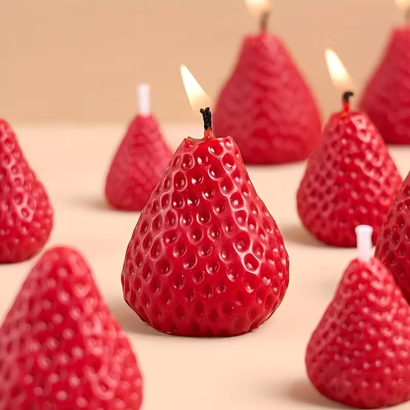 Strawberry Silicone Candle Mol - Soap Making Name 评论和价格