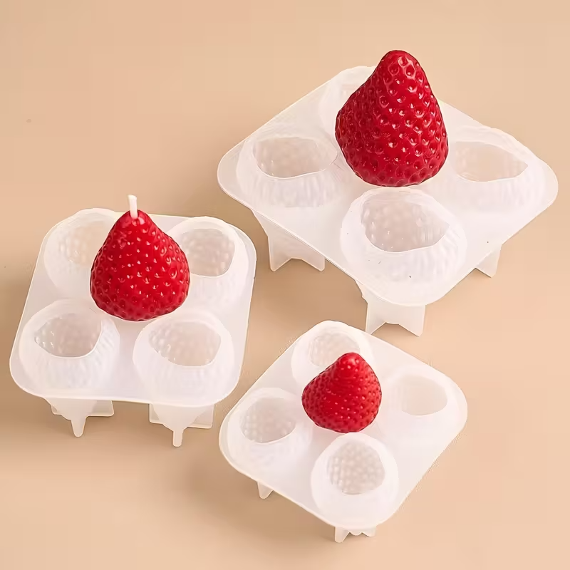 Strawberry Silicone Candle Mol - Soap Making Name 评论和价格