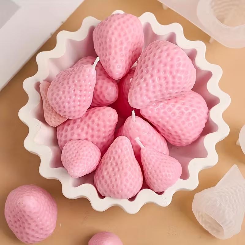 Strawberry Silicone Candle Mol - Soap Making Name 评论和价格