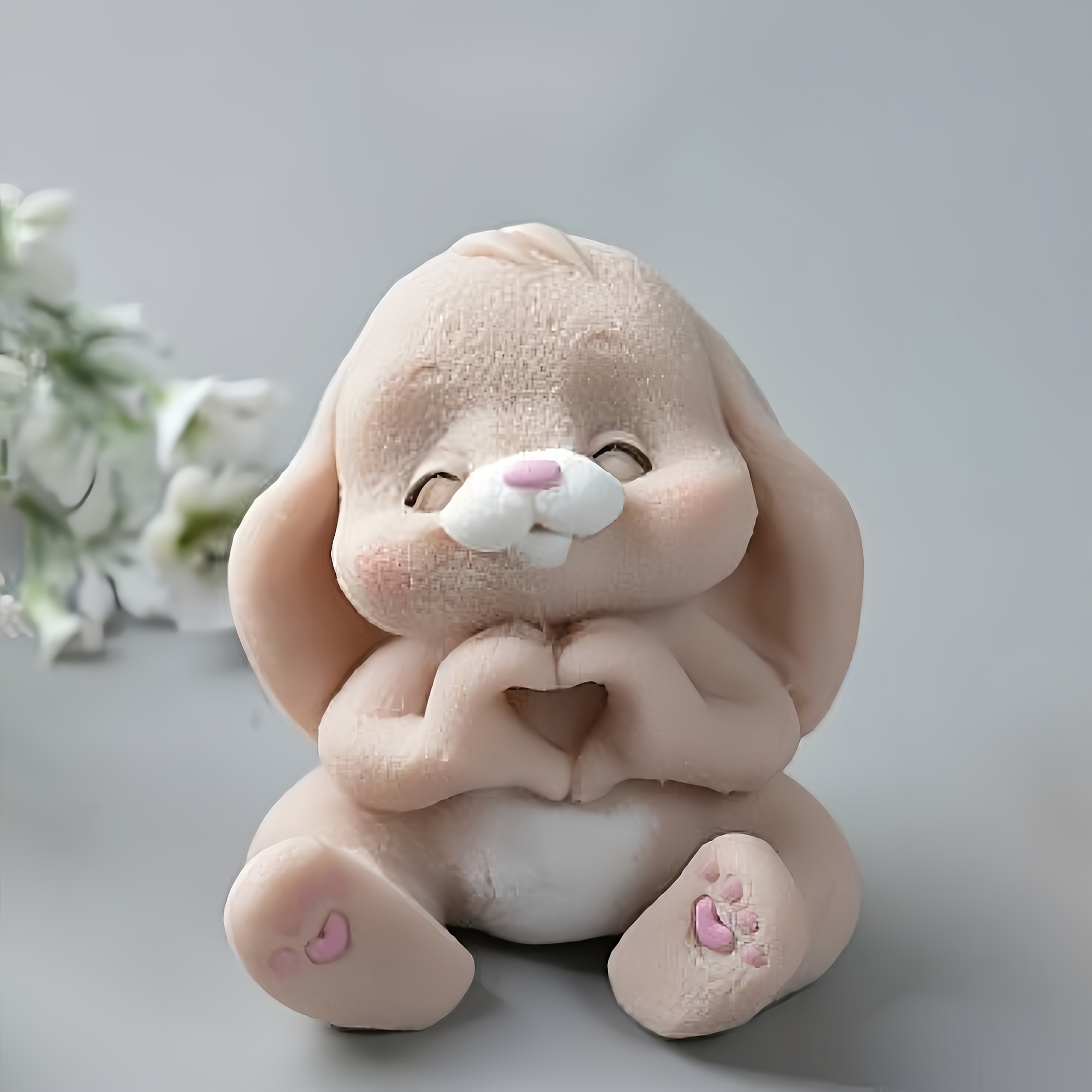 1pc Adorable Rabbit Resin Sili - Soap Making Name 评论和价格