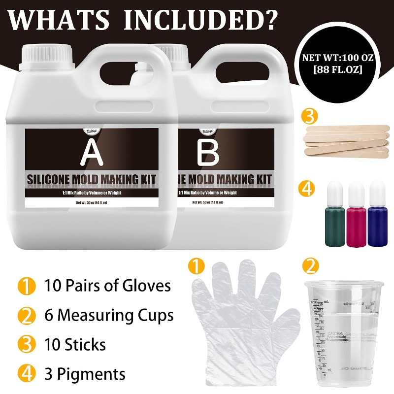 Silicone Mold Making Kit - 100 - Soap Making Ratios 评论和价格
