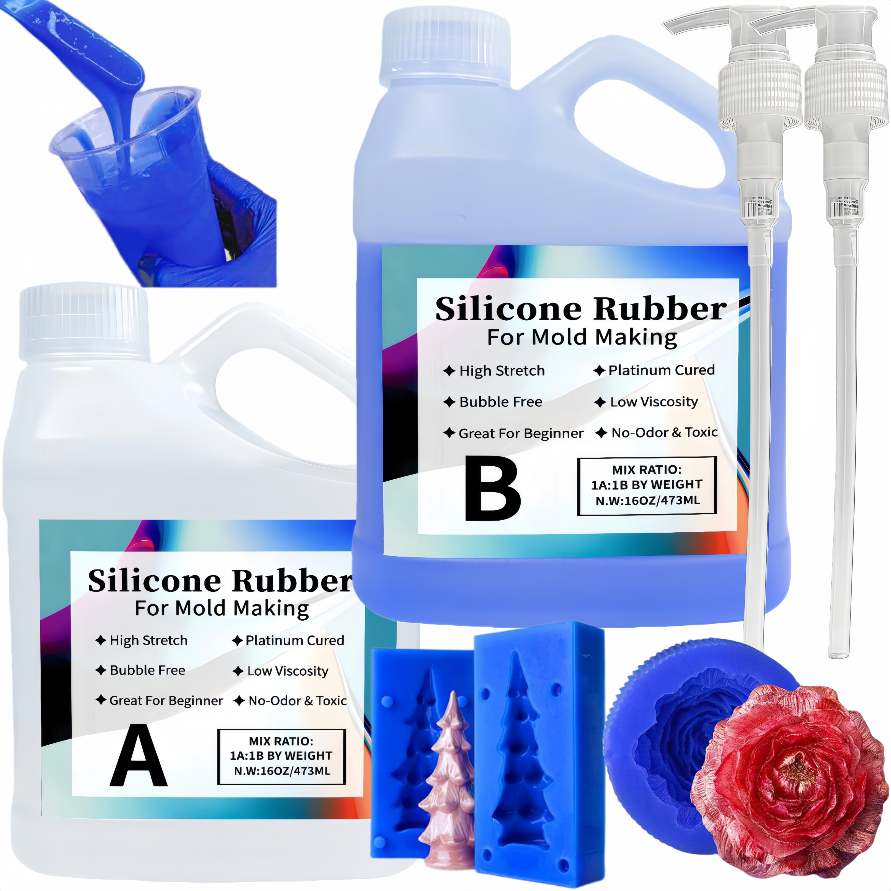 Platinum-Cured 15A Liquid Sili - Soap Making Ratios 评论和价格