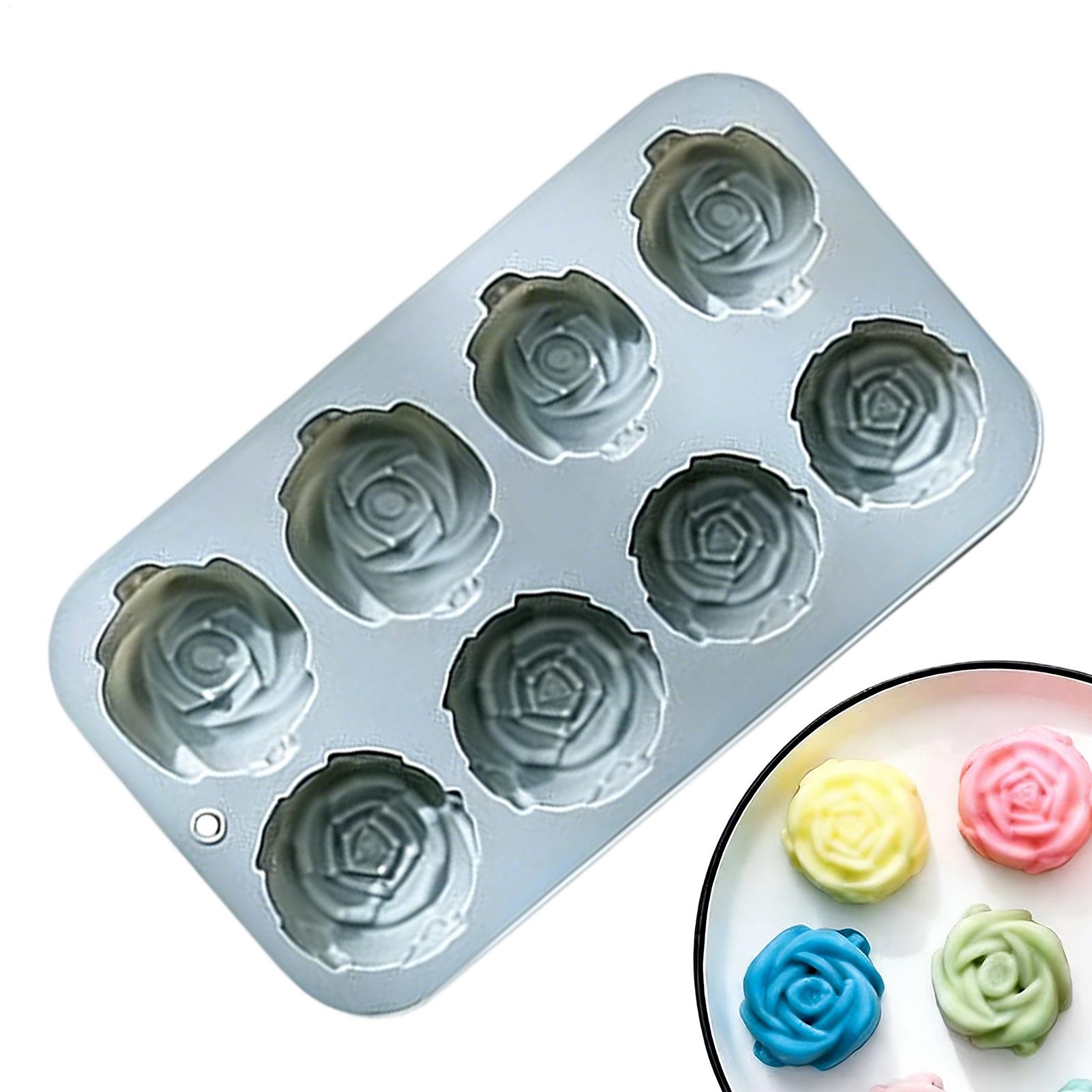 8 Holes Rose Flower Silicone M - Soap Making Name 评论和价格