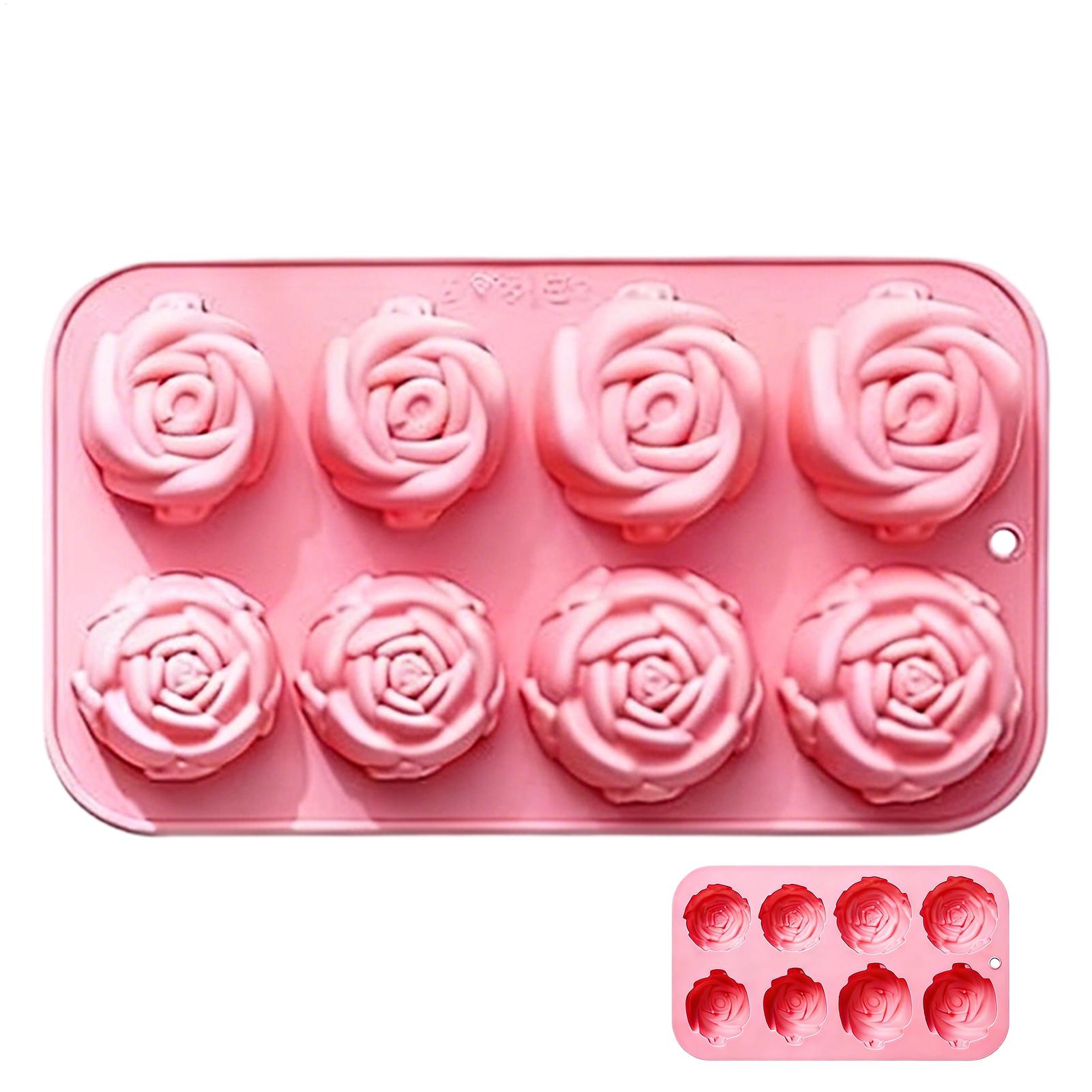 8 Holes Rose Flower Silicone M - Soap Making Name 评论和价格