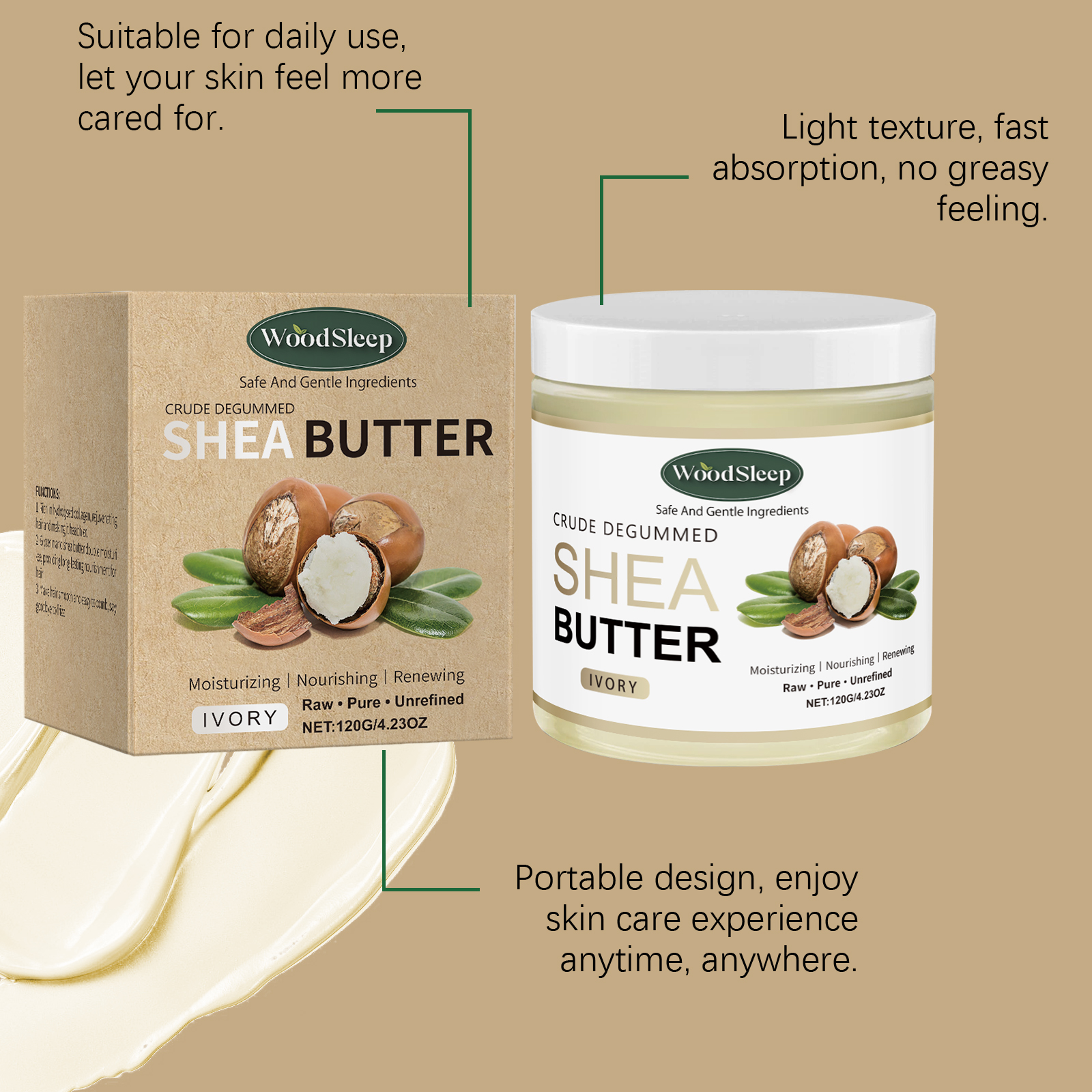 Crude Shea Butter Cream for Ex - Shea Butter Raw 评论和价格