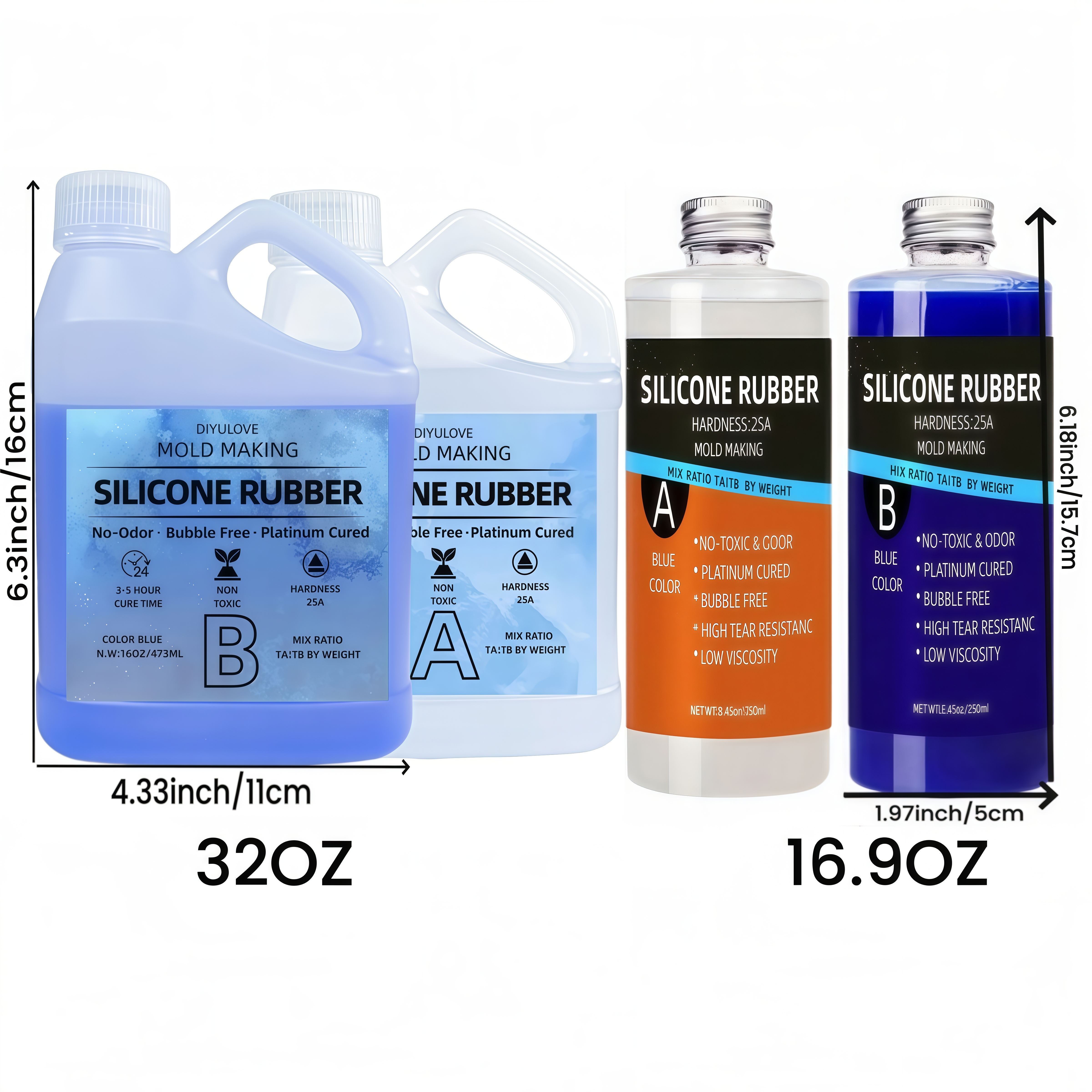 32oz High-Performance Silicone - Soap Making Name 评论和价格