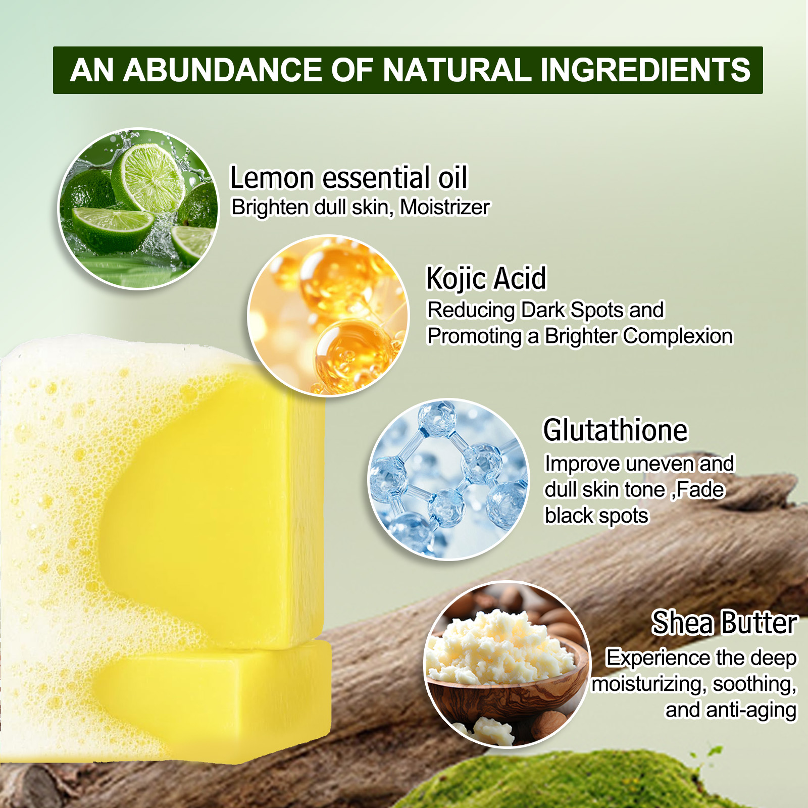 WK JALY Whitening Lemon Soap,  - Shea Butter Raw 评论和价格